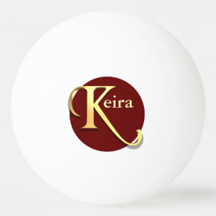 Monogram K Naam Gepersonaliseerd Pingpongballen
