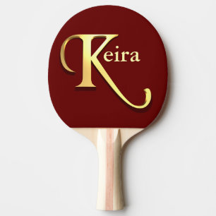 Monogram K Naam Gepersonaliseerd Tafeltennisbatje