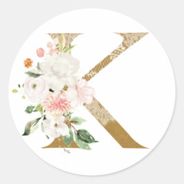 MONOGRAM K RONDE STICKER