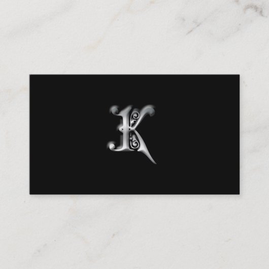 Monogram K visitekaartjes (Voorkant)