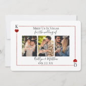 Monogram Kaart Weddenschap 3 Foto (Voorkant)