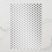 Monogram Kaart Wedding Real Silver Foil (Achterkant)