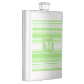 Monogram kalkgroene strepen heupfles (Rechts)