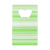 Monogram kalkgroene strepen kredietkaart flessenopener (Achterkant)