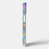 Monogram kalligrafie Blauwe groene roze goudrendy Case-Mate iPhone Case (Achterkant / Rechts)