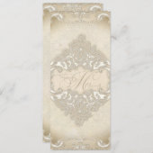  monogram kant barokke eentjes wervelkolom menu (Voorkant / Achterkant)