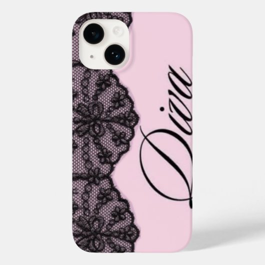 Monogram Kant Coquette Case-Mate iPhone Case (Achterkant)