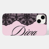 Monogram Kant Coquette Case-Mate iPhone Case (Achterkant (horizontaal))