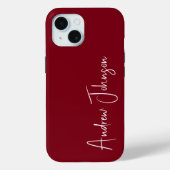 monogram kastanjebruin Case-Mate iPhone case (Achterkant)