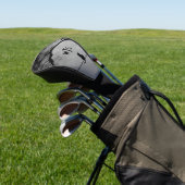 Monogram Kat op een Draad Volle Maan Golfheadcover (Insitu)