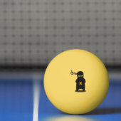 Monogram. Kawaii Cute Ninja voor Nerd Geek. Pingpongballen (Net)