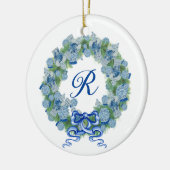 Monogram Kerst Ginger Jar Jars Chinoiserie Keramisch Ornament (Links)