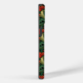Monogram Kerst Groen Rood Art Noveau Case-Mate iPhone Case (Achterkant / Rechts)