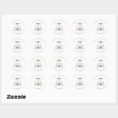monogram Kerst sticker (Vel)