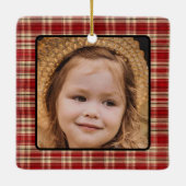 Monogram kerstboom keramisch ornament (Achterkant)