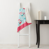 Monogram kerstfeestdag sherpa deken (In situ)