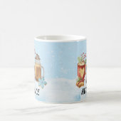 Monogram kerstmis heet Cocacaochocolade Koffiemok (Center)