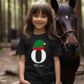 Monogram Kerstmis naam Shirt, Elf Pet, familie