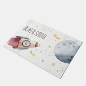 Monogram Kind voor kokend buitenruimtestartplanken Deurmat (Schuin)