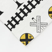 Monogram | Kinder treinsignalen Fleece Deken (Hoek)