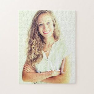 Monogram Klasse Jaar Aangepast Foto Afstuderen Legpuzzel