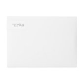 Monogram klassieke botanische bloemen trouwadres (Voorkant)