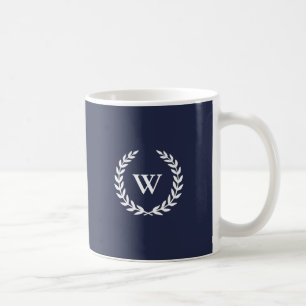 Monogram Klassieke Elegant Blue Mok