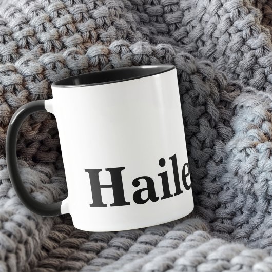 Monogram Klassieke Elegante Minimale Zwart Wit Naa Mok