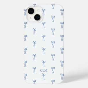 Monogram Kleine Boog Blauw Case-Mate iPhone 14 Plus Hoesje