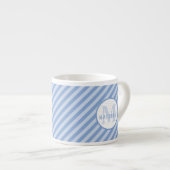 Monogram kleine Mok. baby shower Cadeauidee. Espresso Kop (Voorkant rechts)