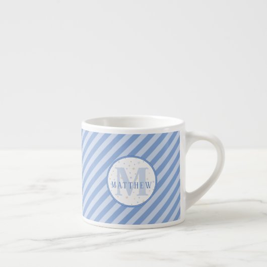 Monogram kleine Mok. baby shower Cadeauidee. Espresso Kop (Rechts)