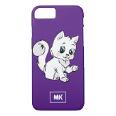 Monogram kleine witte keukenfornuis Tekening Case-Mate iPhone Case (Achterkant)