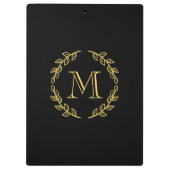  monogram klembord (Achterkant)