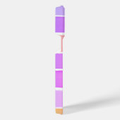 Monogram kleurenblok met roze en pastels iPhone hoesje (Rechterkant)