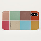 Monogram kleurenvierkanten Case-Mate iPhone case (Achterkant (horizontaal))