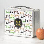 Monogram kleurrijk patroon van schildpaddenstoel (In situ)