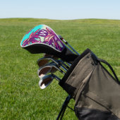 Monogram kleurrijk tropisch golfheadcover (Insitu)