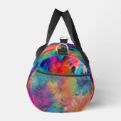 Monogram Kleurrijke Abstracte Waterverf Gepersonal Plunjezak (Rechts)