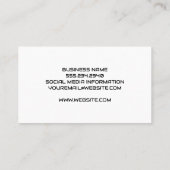 Monogram | Kleurrijke digitale achtergrond Visitekaartje (Achterkant)