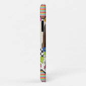 Monogram Kleurrijke Moderne Bloemen Gepersonalisee Case-Mate iPhone Case (Achterkant/rechts)