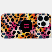 Monogram Kleurrijke Moderne Luipaard Print Case-Mate iPhone Case (Achterkant (horizontaal))