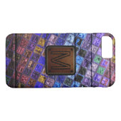 Monogram kleurrijke MozaïekPatroonblik Kijk #17 Case-Mate iPhone Case (Achterkant (Horizontaal))