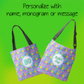 Monogram kleurrijke pickleball waterfles 