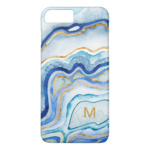 Monogram   Kobalt Agate II iPhone 8 Plus / 7 Plus Hoesje