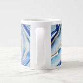 Monogram | Kobalt Agate II Extra Grote Mok (Achterkant)
