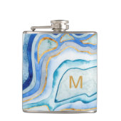 Monogram | Kobalt Agate II Heupfles (Voorkant)