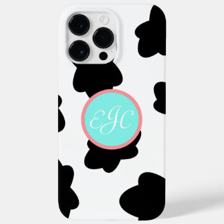 Monogram Koe Afdrukken iPhone 14 Pro Max Hoesje