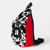 Monogram Koeienhuid crossbody tas (Rechterhoek)