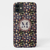 Monogram koffie Lover Case-Mate iPhone Case (Achterkant)