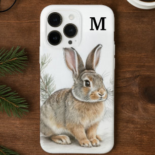 Monogram Konijn en Pijnboom  Case-Mate iPhone 14 Pro Max Hoesje
